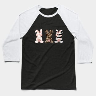 Leopard Easter Bunny, cute easter bunny shirt, Easter Matching shirt Baseball T-Shirt